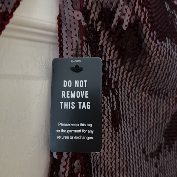 Express Mock Neck Sequin Mini Dress - Picture 4 of 5